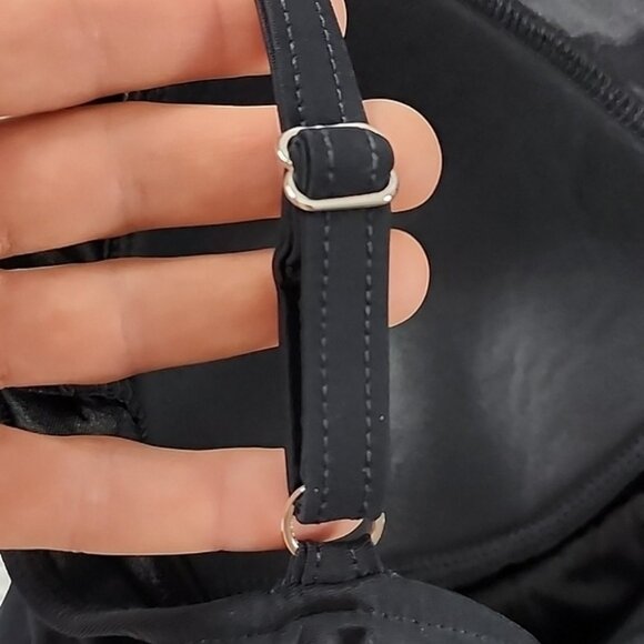 Carol Wior 3 Way Slimsuit Sarong Suit Shape Detector Black One Piece Size 24W - Picture 6 of 16